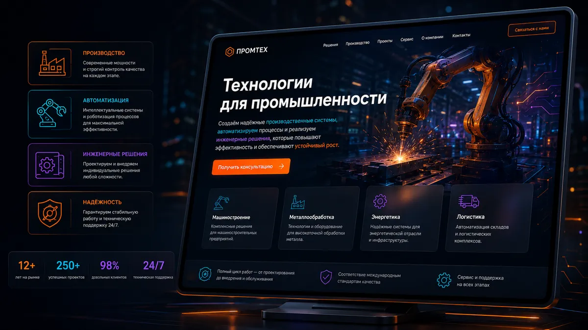 Корпоративный сайт предприятия
